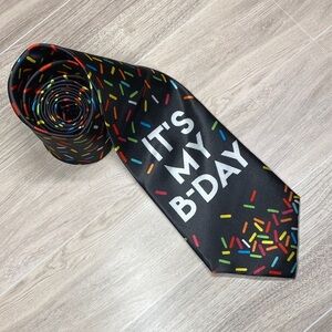 Amscan It’s My B-Day Black Tie with Colorful Sprinkles
